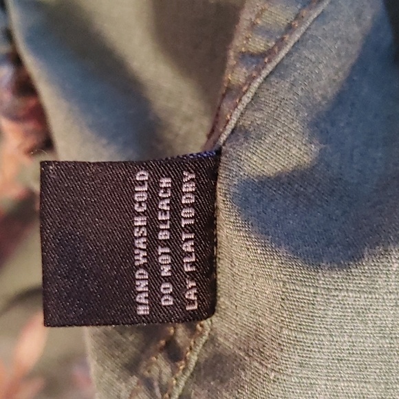 Women's Jealous Tomato Green Cammo Floral Utility Jacket Size Small - Picture 7 of 16